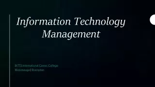 Information Technology Management Diploma Course