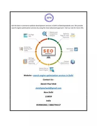 Search Engine Optimization Services in Delhi Sketchpixelweb.com