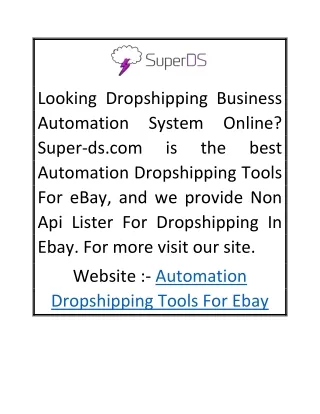 looking dropshipping business automation system