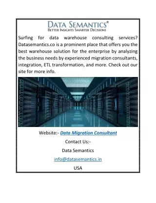 Data Migration Consultant | Datasemantics.co