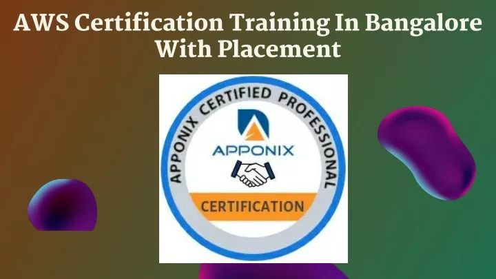 aws certification training in bangalore with