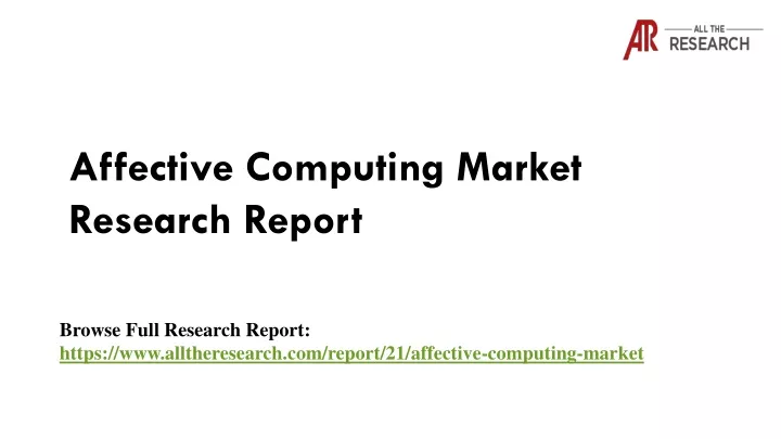 affective computing market research report