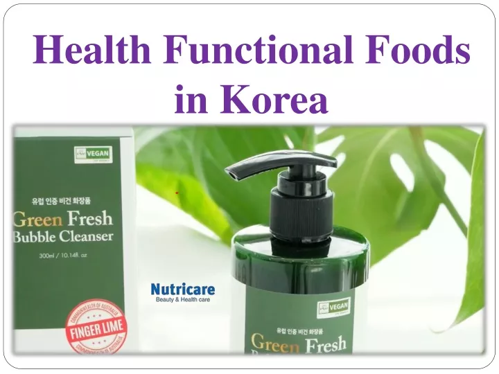health functional foods in korea