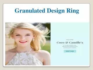 Granulated Design Ring