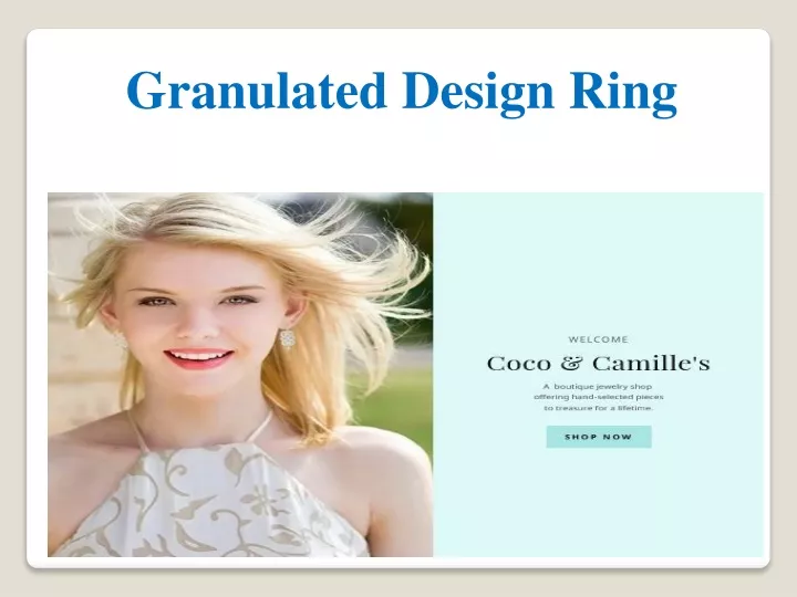 granulated design ring