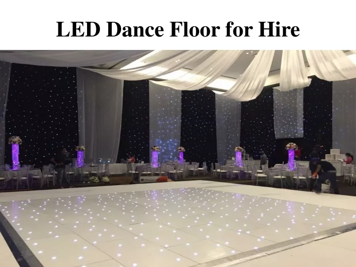 led dance floor for hire