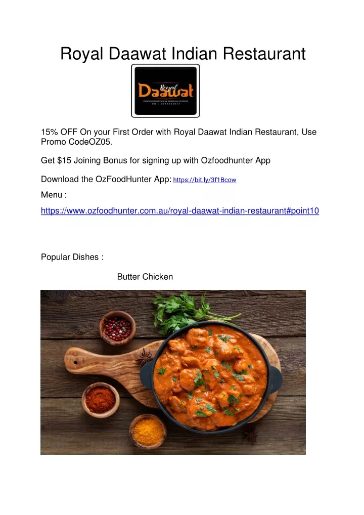 royal daawat indian restaurant