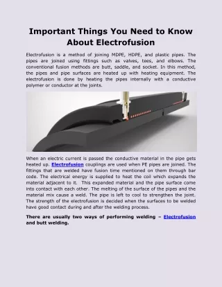 important things you need to know about