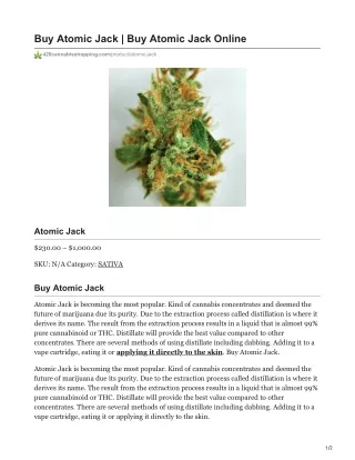 buy atomic jack buy atomic jack online