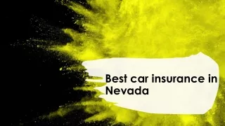 Best car insurance in Nevada