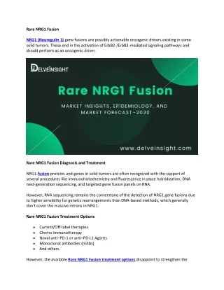rare nrg1 fusion nrg1 neuregulin 1 gene fusions