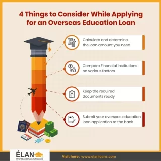 4 Things to Consider While Applying for an Overseas Education Loan