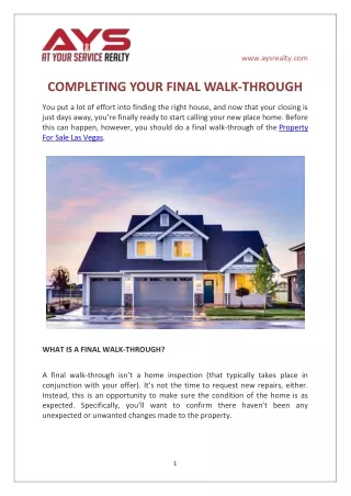 www aysrealty com