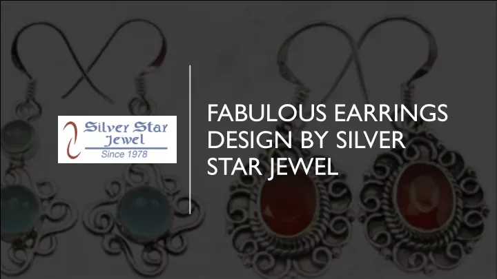 fabulous earrings design by silver star jewel