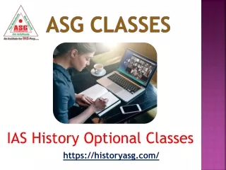 IAS History Optional Classes – ASG Classes