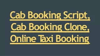 cab booking script