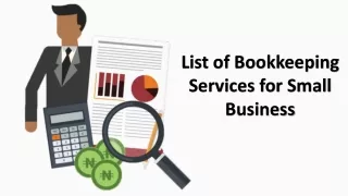 list of bookkeeping services for small business