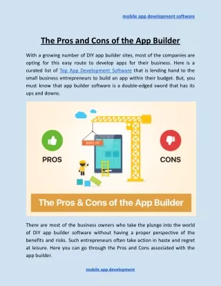 mobile app development software