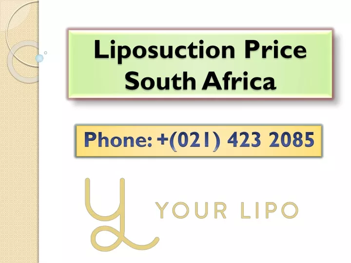 liposuction price south africa