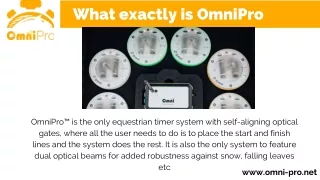 What exactly is OmniPro