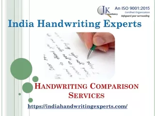 handwriting comparison services