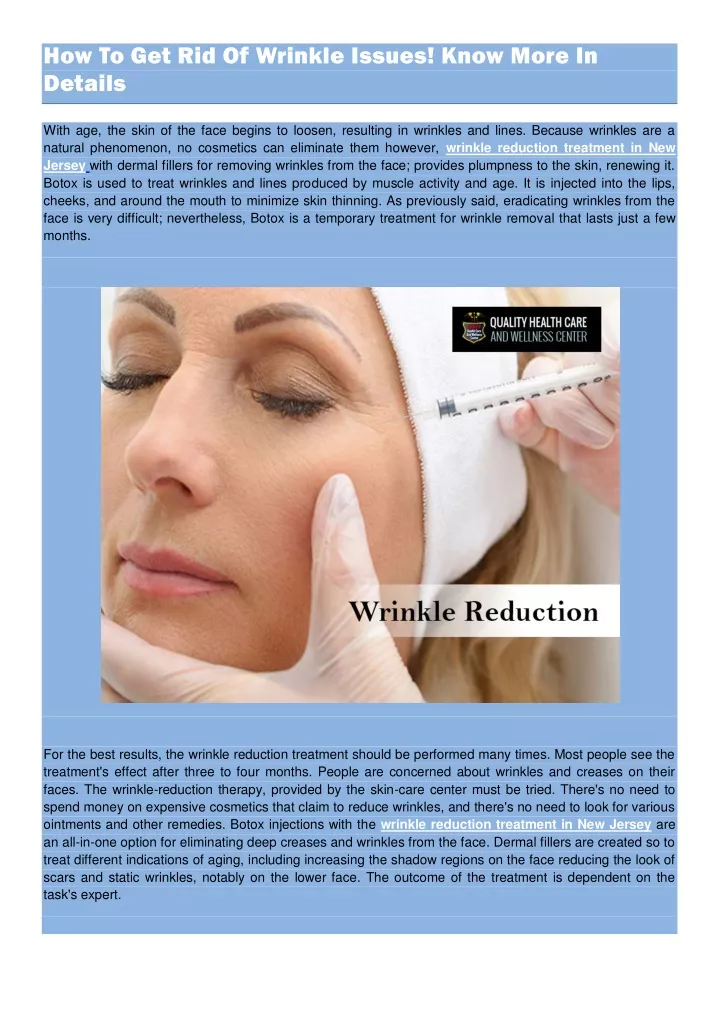 how to get rid of wrinkle issues know more