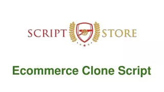ecommerce clone script