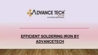 efficient soldering iron by advancetech