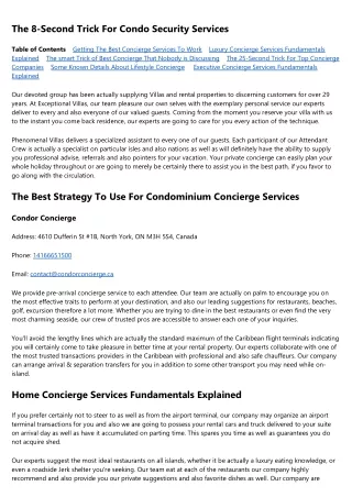 About Concierge Home Care Services