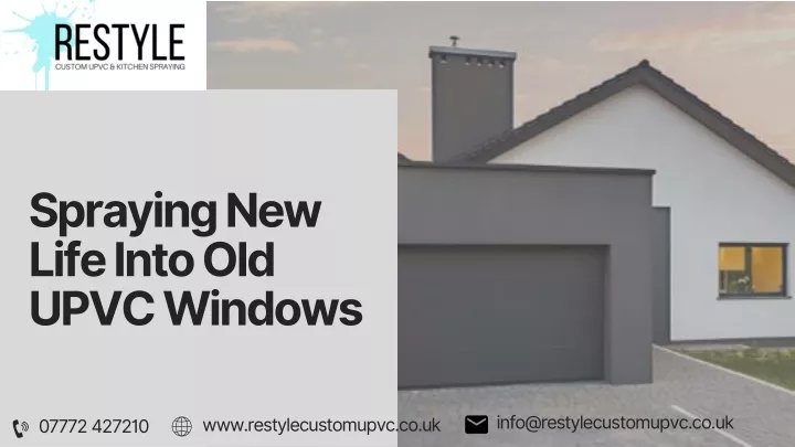 spraying new life into old upvc windows