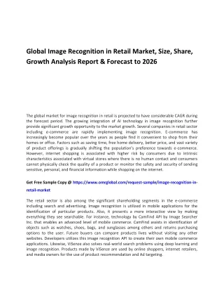 global image recognition in retail market size
