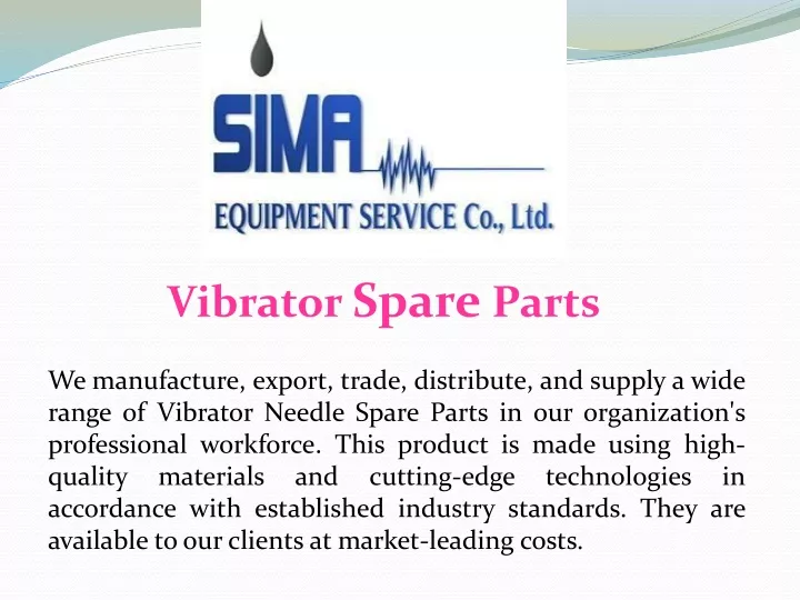vibrator spare parts