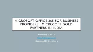 Microsoft office 365 for business providers-Microsoft gold partners in India