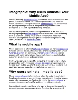 infographic why users uninstall your mobile