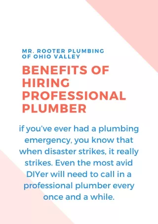 mr rooter plumbing of ohio valley
