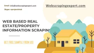 web based real estate property information scraping