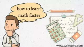 how to learn math faster