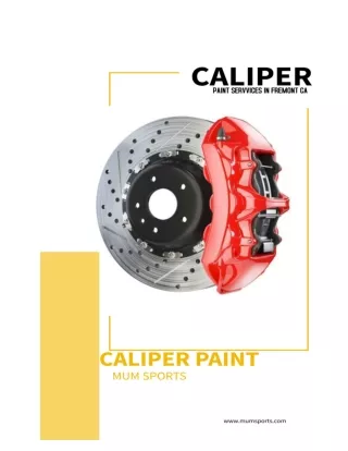 Brake Caliper Paint Service