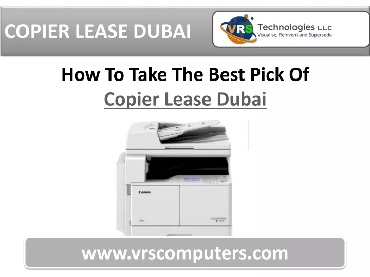 copier lease dubai