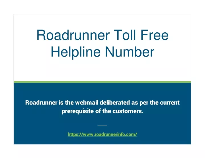 roadrunner toll free helpline number