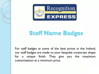 staff name badges