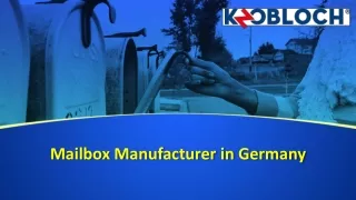 Mailbox Manufacturer in Germany