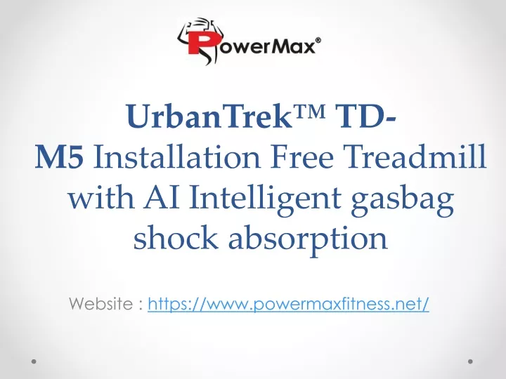 urbantrek td m5 installation free treadmill with ai intelligent gasbag shock absorption