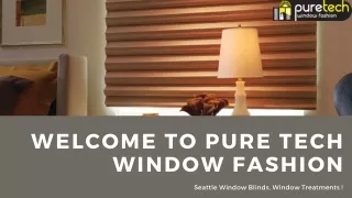 Automated Roller Shades Seattle | Seattle Window Blinds | Pure Tech Window Fashi