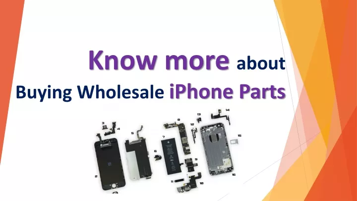 know more about buying wholesale iphone parts
