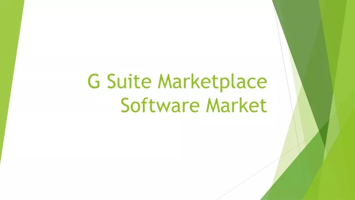 g suite marketplace software market