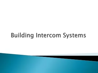 building intercom systems