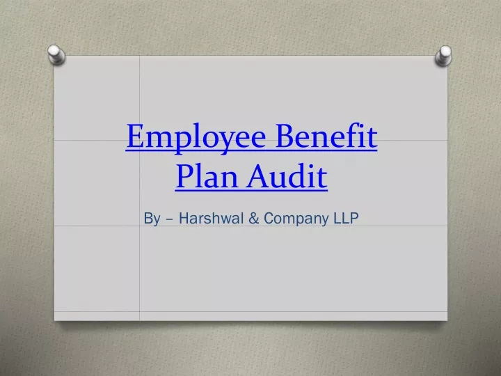 employee benefit plan audit