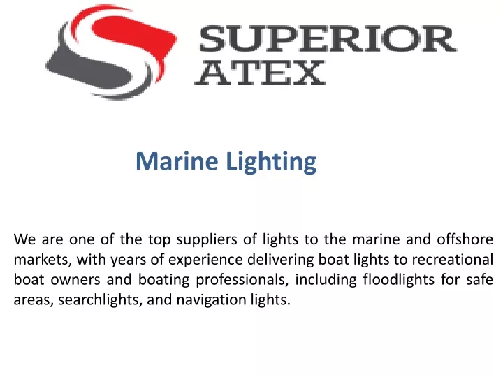 marine lighting