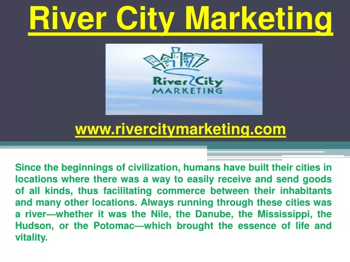 river city marketing www rivercitymarketing com